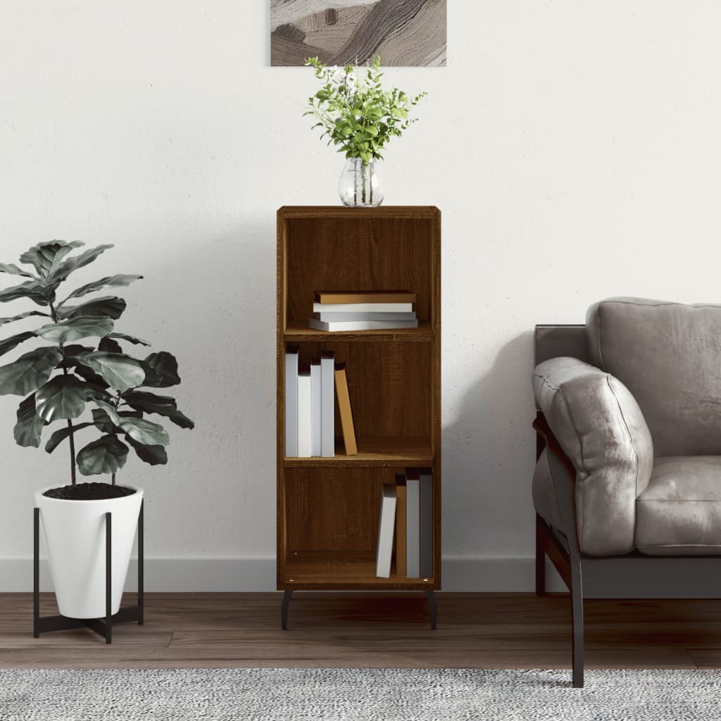Sideboard Braun Eichen-Optik 34,5x32,5x90 cm Holzwerkstoff - Pazzar.ch