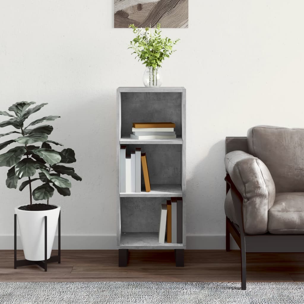 Sideboard Betongrau 34,5x32,5x90 cm Holzwerkstoff - Pazzar.ch