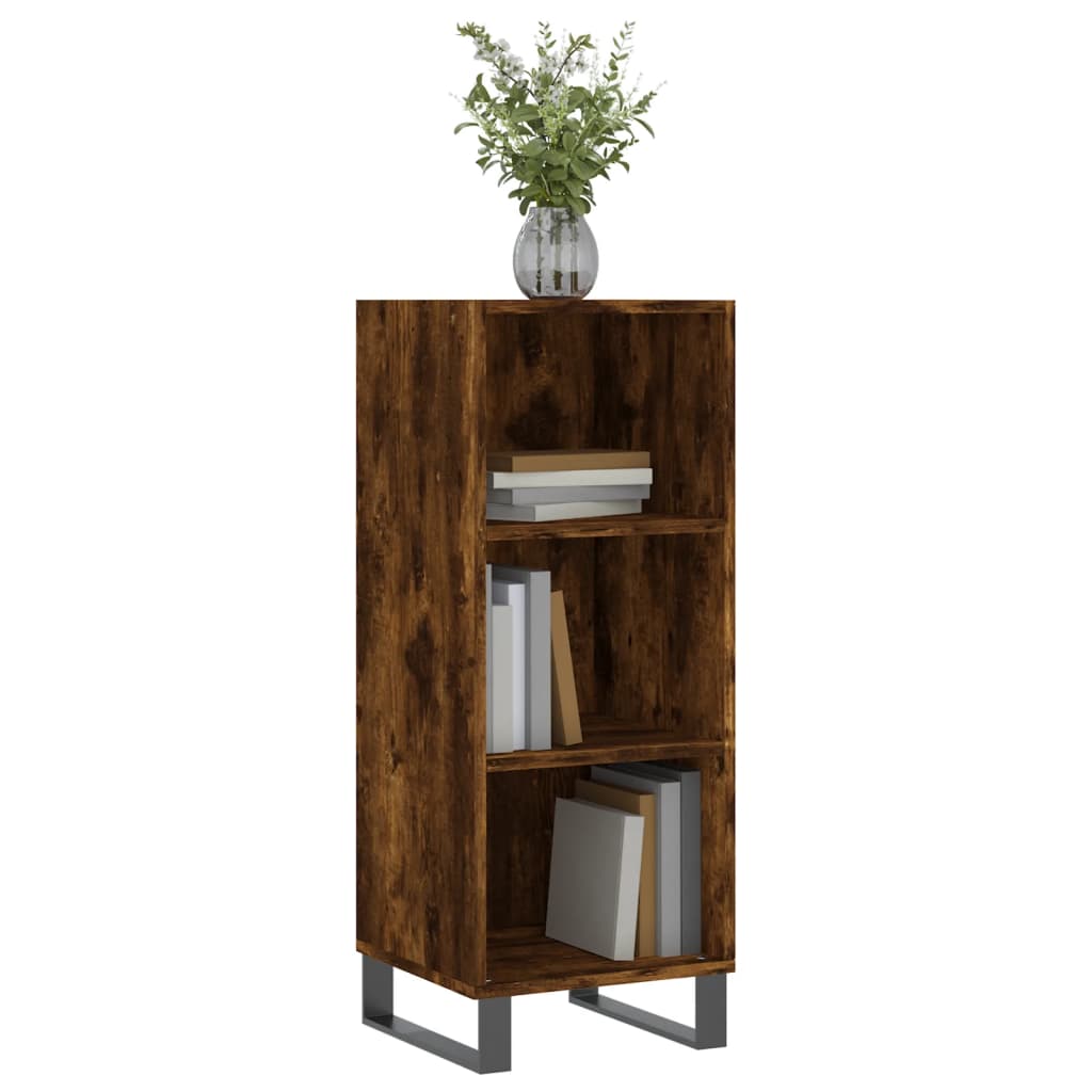 Sideboard Räuchereiche 34,5x32,5x90 cm Holzwerkstoff - Pazzar.ch