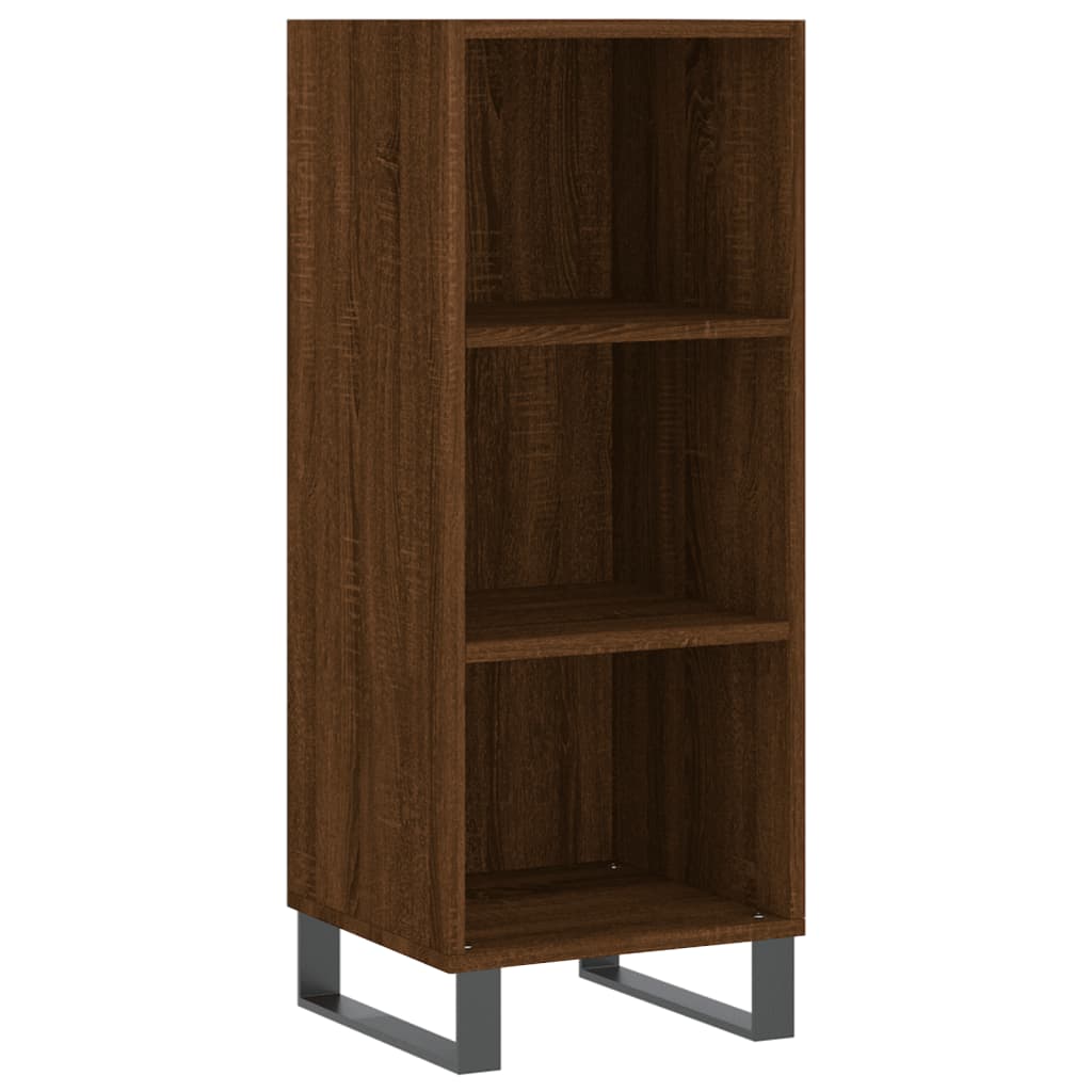 Sideboard Braun Eichen-Optik 34,5x32,5x90 cm Holzwerkstoff - Pazzar.ch