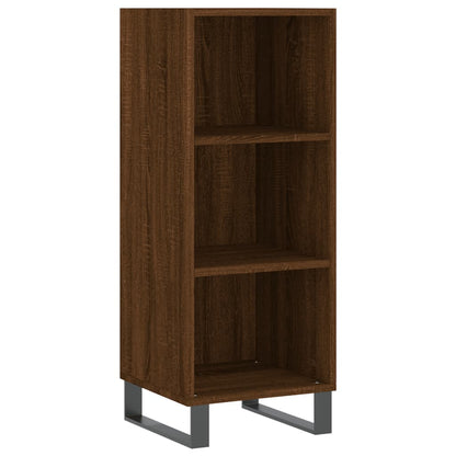 Sideboard Braun Eichen-Optik 34,5x32,5x90 cm Holzwerkstoff - Pazzar.ch