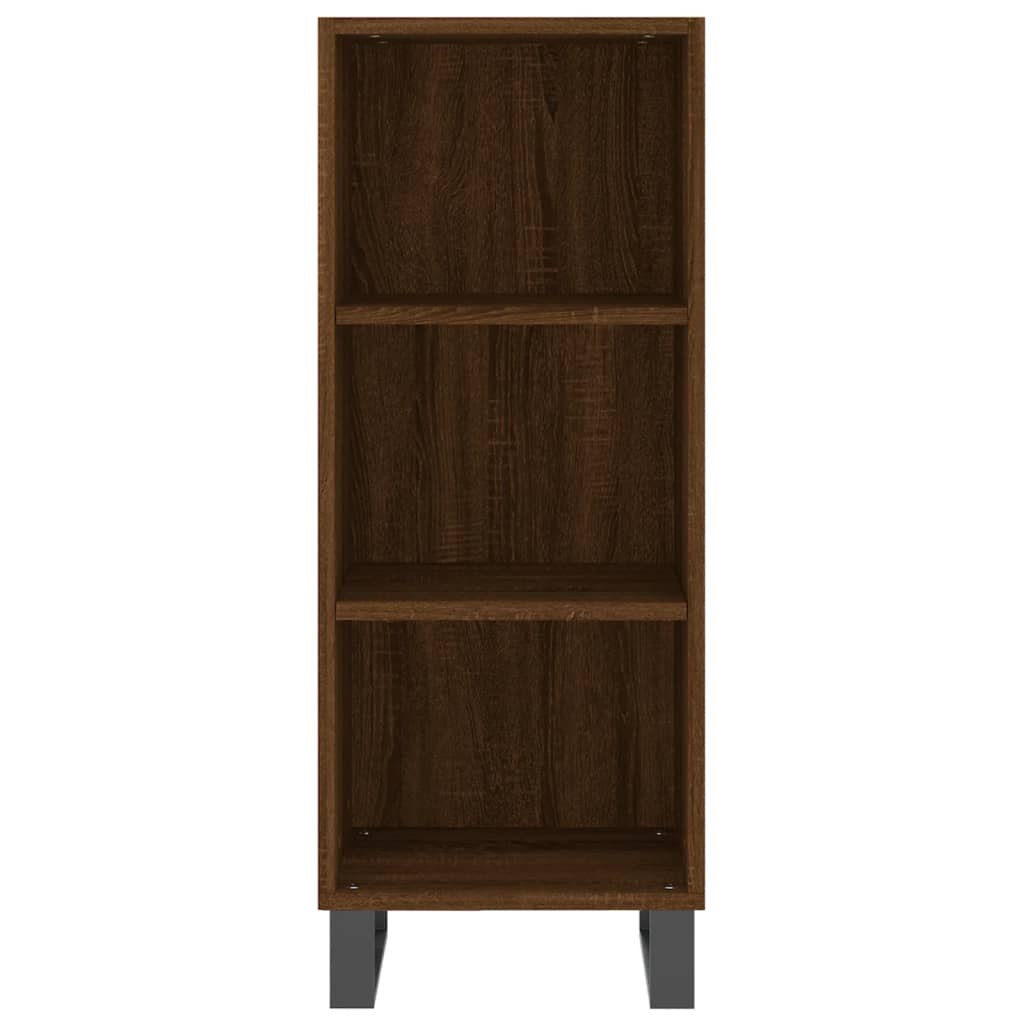 Sideboard Braun Eichen-Optik 34,5x32,5x90 cm Holzwerkstoff - Pazzar.ch