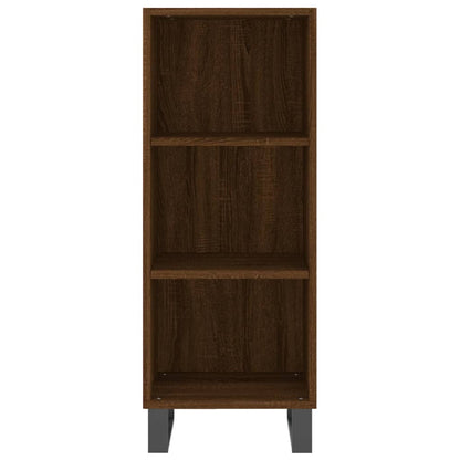 Sideboard Braun Eichen-Optik 34,5x32,5x90 cm Holzwerkstoff - Pazzar.ch