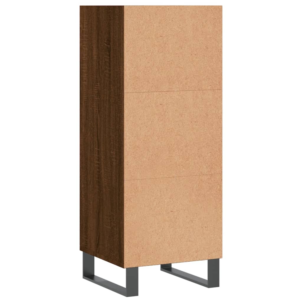 Sideboard Braun Eichen-Optik 34,5x32,5x90 cm Holzwerkstoff - Pazzar.ch
