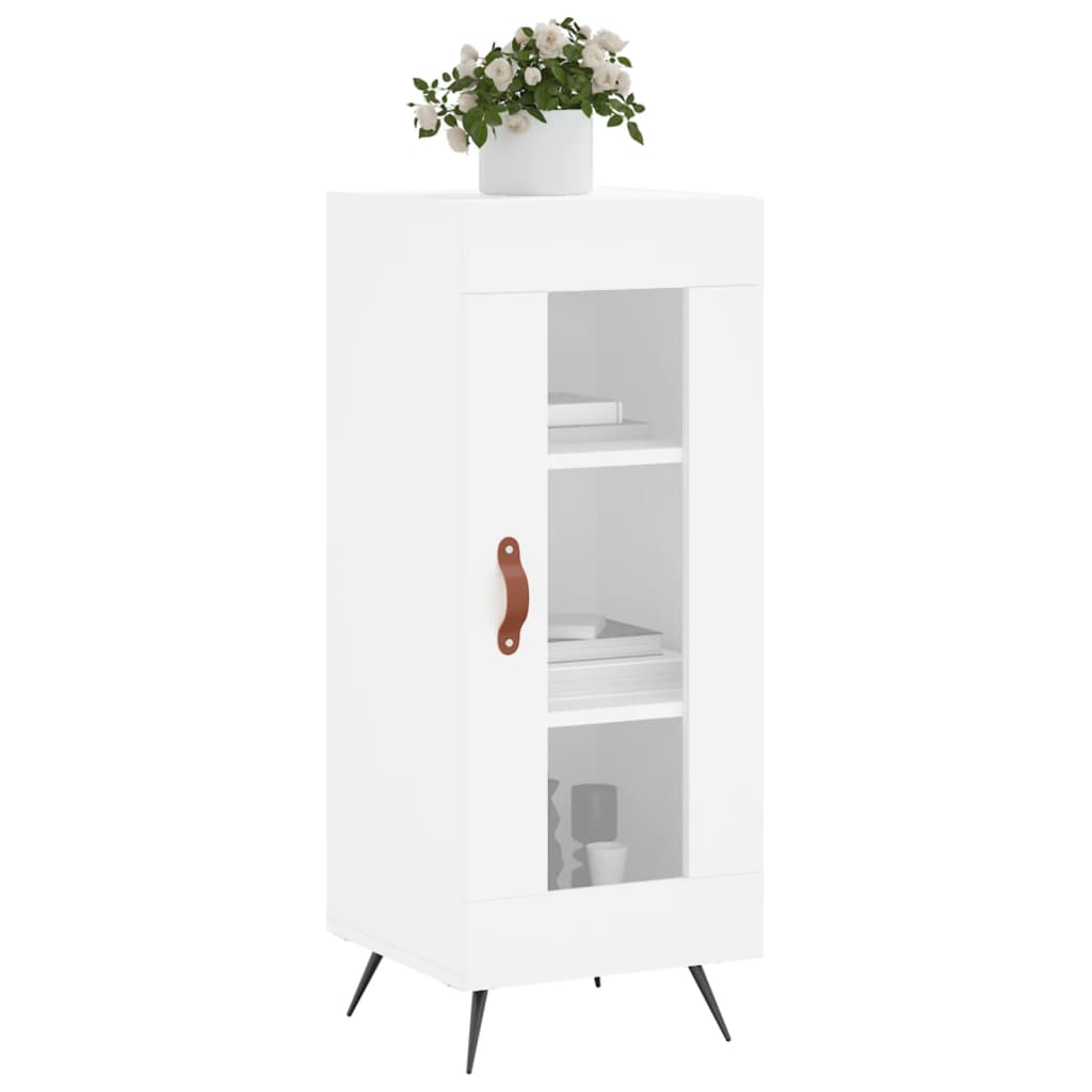Sideboard Hochglanz-Weiß 34,5x34x90 cm Holzwerkstoff - Pazzar.ch