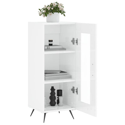 Sideboard Hochglanz-Weiß 34,5x34x90 cm Holzwerkstoff - Pazzar.ch