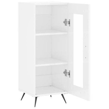 Sideboard Hochglanz-Weiß 34,5x34x90 cm Holzwerkstoff - Pazzar.ch