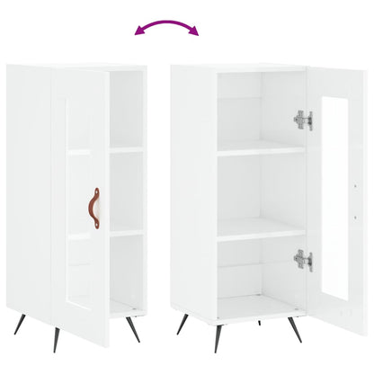 Sideboard Hochglanz-Weiß 34,5x34x90 cm Holzwerkstoff - Pazzar.ch