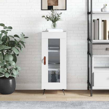 Sideboard Hochglanz-Weiß 34,5x34x90 cm Holzwerkstoff - Pazzar.ch
