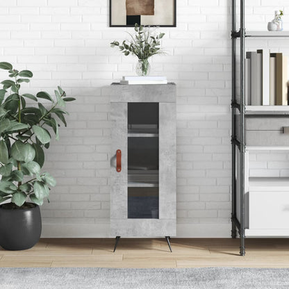 Sideboard Betongrau 34,5x34x90 cm Holzwerkstoff - Pazzar.ch