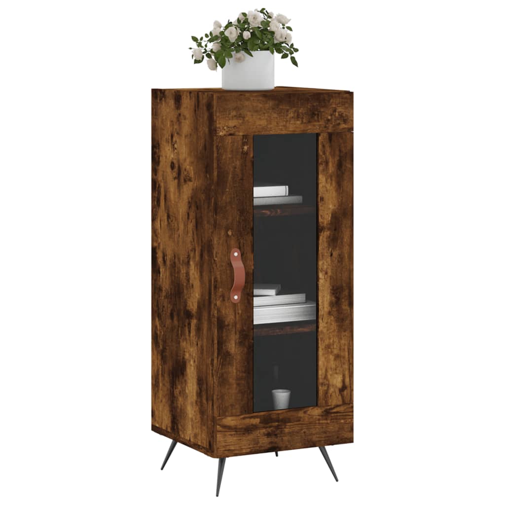 Sideboard Räuchereiche 34,5x34x90 cm Holzwerkstoff - Pazzar.ch