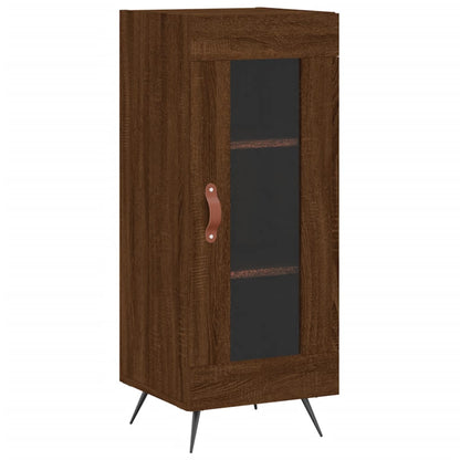 Sideboard Braun Eichen-Optik 34,5x34x90 cm Holzwerkstoff - Pazzar.ch
