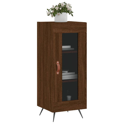 Sideboard Braun Eichen-Optik 34,5x34x90 cm Holzwerkstoff - Pazzar.ch