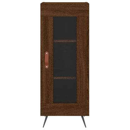 Sideboard Braun Eichen-Optik 34,5x34x90 cm Holzwerkstoff - Pazzar.ch