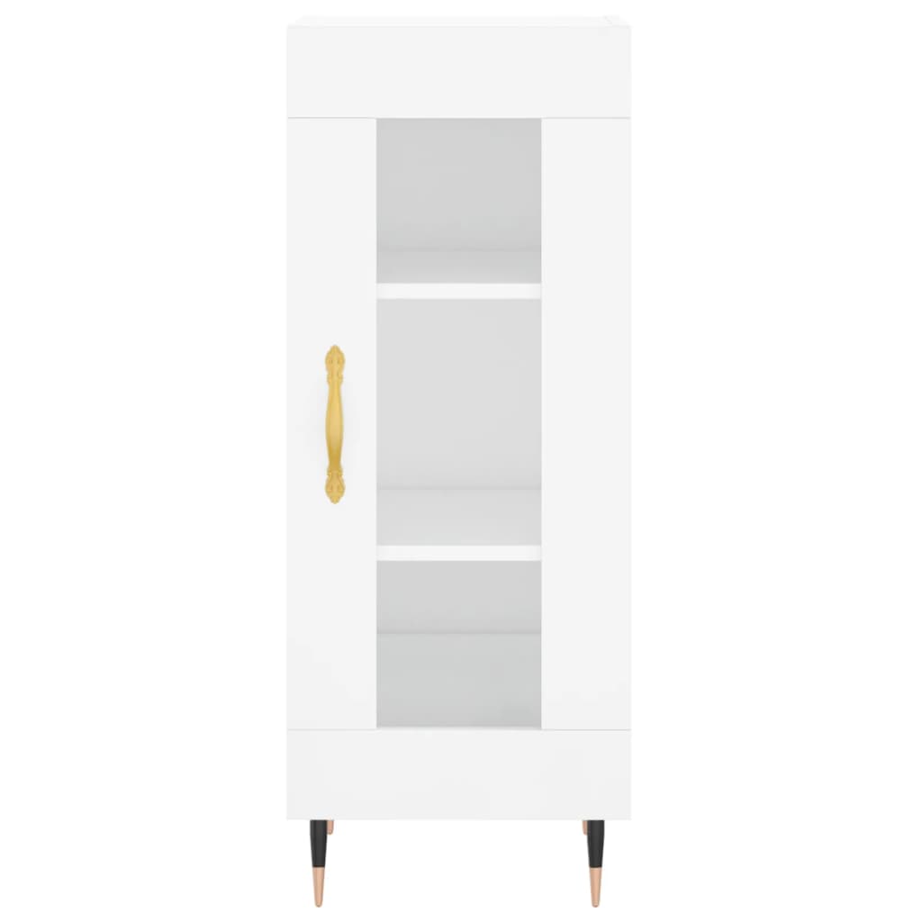 Sideboard Hochglanz-Weiß 34,5x34x90 cm Holzwerkstoff - Pazzar.ch