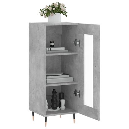 Sideboard Betongrau 34,5x34x90 cm Holzwerkstoff - Pazzar.ch
