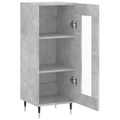 Sideboard Betongrau 34,5x34x90 cm Holzwerkstoff - Pazzar.ch