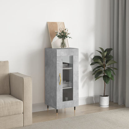 Sideboard Betongrau 34,5x34x90 cm Holzwerkstoff - Pazzar.ch