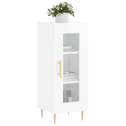 Sideboard Hochglanz-Weiß 34,5x34x90 cm Holzwerkstoff - Pazzar.ch