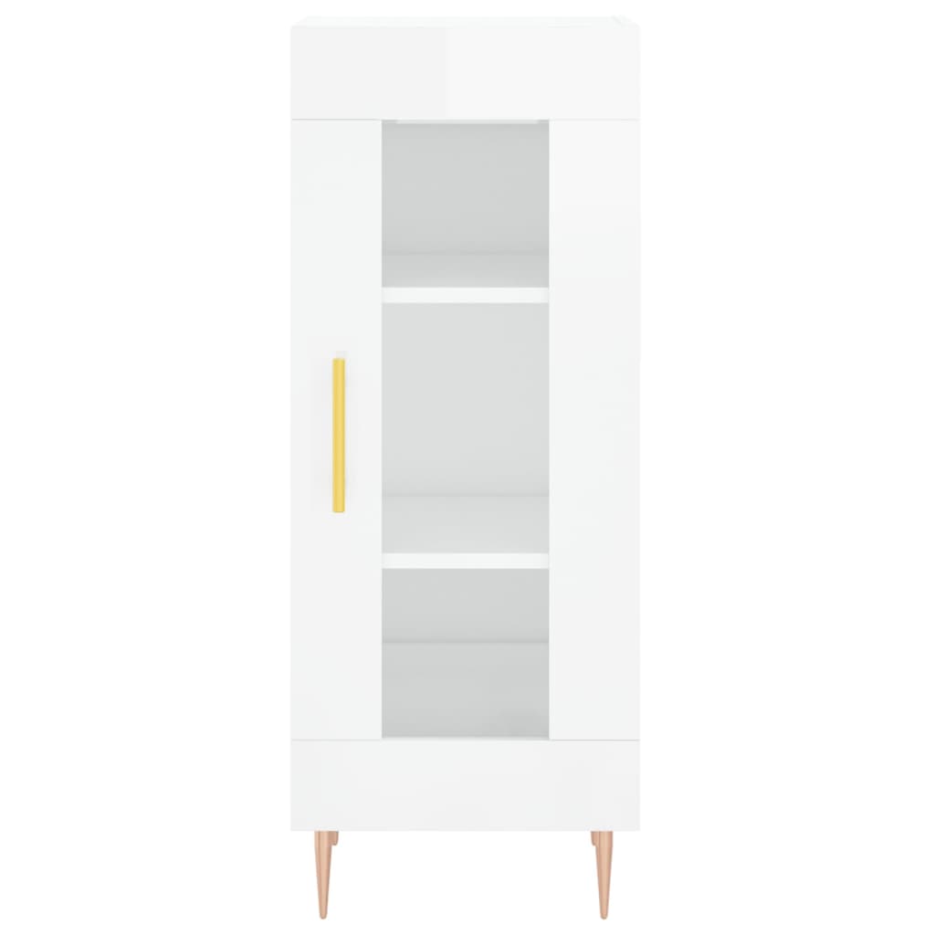 Sideboard Hochglanz-Weiß 34,5x34x90 cm Holzwerkstoff - Pazzar.ch