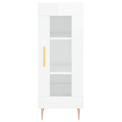 Sideboard Hochglanz-Weiß 34,5x34x90 cm Holzwerkstoff - Pazzar.ch