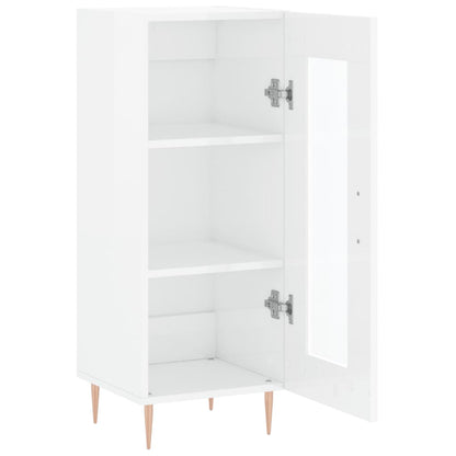 Sideboard Hochglanz-Weiß 34,5x34x90 cm Holzwerkstoff - Pazzar.ch