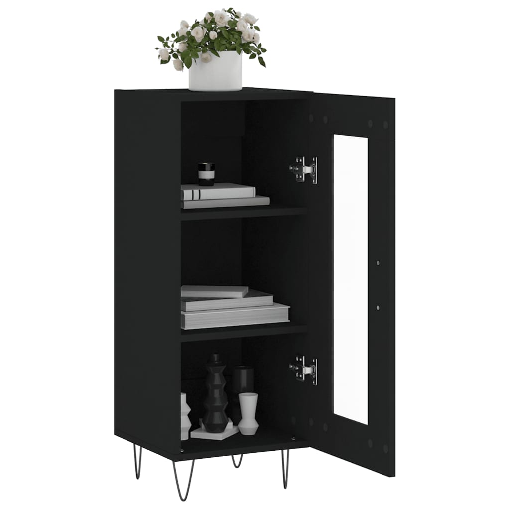 Sideboard Schwarz 34,5x34x90 cm Holzwerkstoff - Pazzar.ch