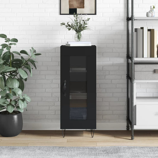 Sideboard Schwarz 34,5x34x90 cm Holzwerkstoff - Pazzar.ch