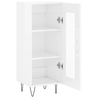 Sideboard Hochglanz-Weiß 34,5x34x90 cm Holzwerkstoff - Pazzar.ch