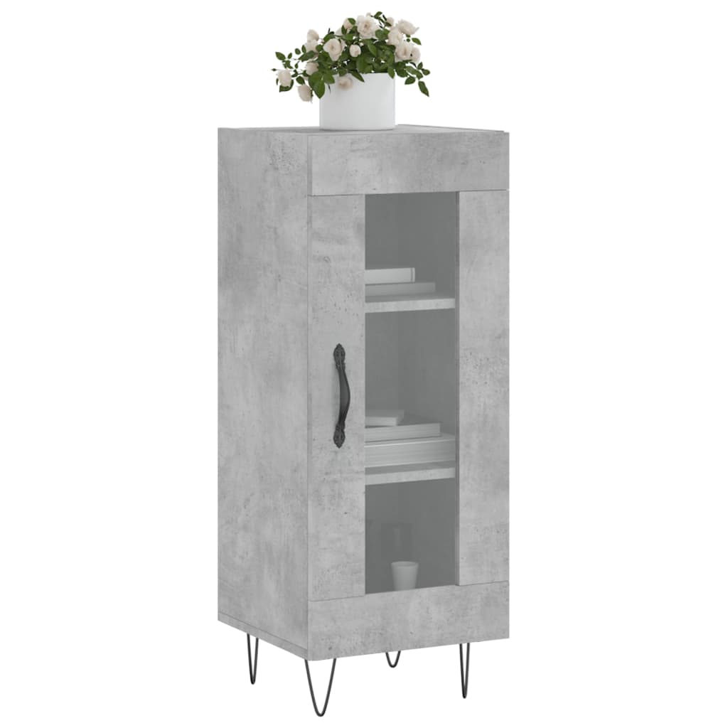 Sideboard Betongrau 34,5x34x90 cm Holzwerkstoff - Pazzar.ch