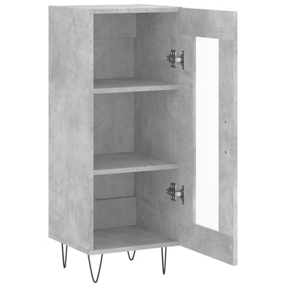Sideboard Betongrau 34,5x34x90 cm Holzwerkstoff - Pazzar.ch