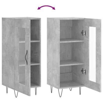 Sideboard Betongrau 34,5x34x90 cm Holzwerkstoff - Pazzar.ch