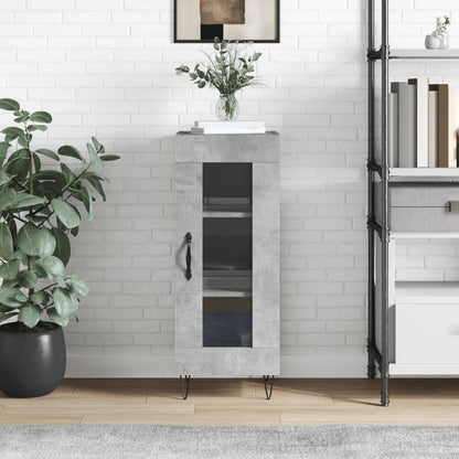 Sideboard Betongrau 34,5x34x90 cm Holzwerkstoff - Pazzar.ch