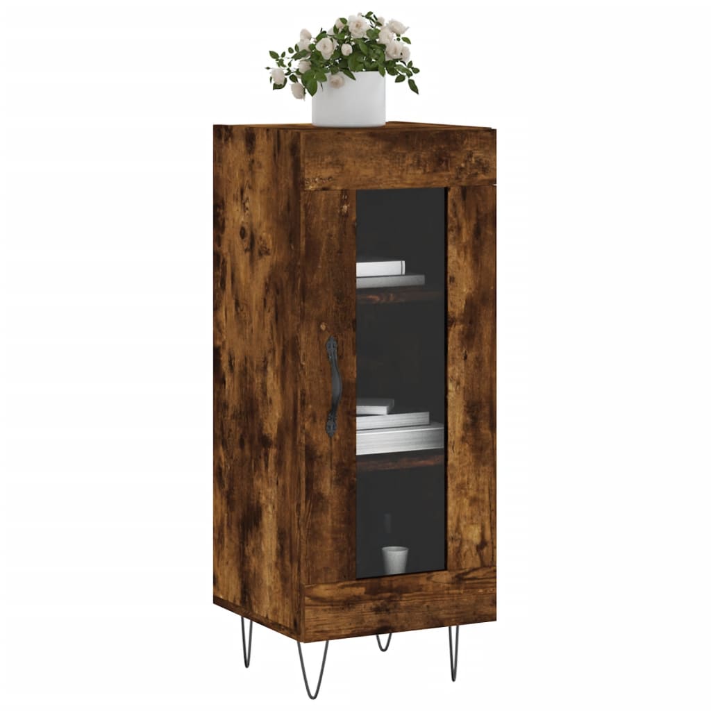 Sideboard Räuchereiche 34,5x34x90 cm Holzwerkstoff - Pazzar.ch