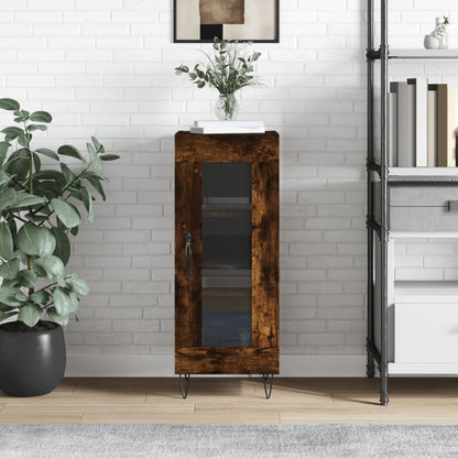Sideboard Räuchereiche 34,5x34x90 cm Holzwerkstoff - Pazzar.ch