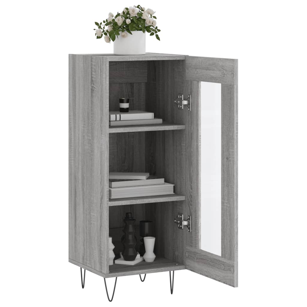 Sideboard Grau Sonoma 34,5x34x90 cm Holzwerkstoff - Pazzar.ch