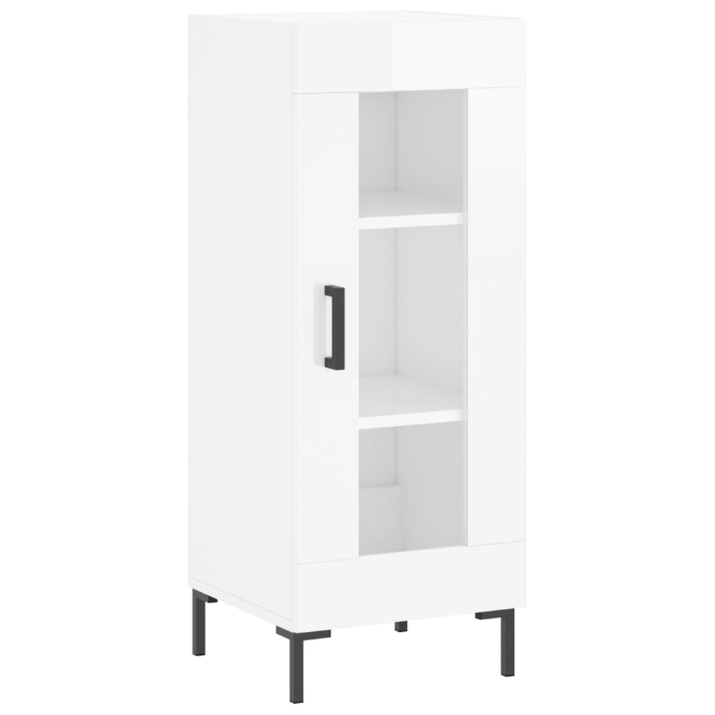 Sideboard Hochglanz-Weiß 34,5x34x90 cm Holzwerkstoff - Pazzar.ch