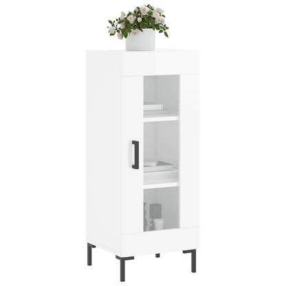 Sideboard Hochglanz-Weiß 34,5x34x90 cm Holzwerkstoff - Pazzar.ch