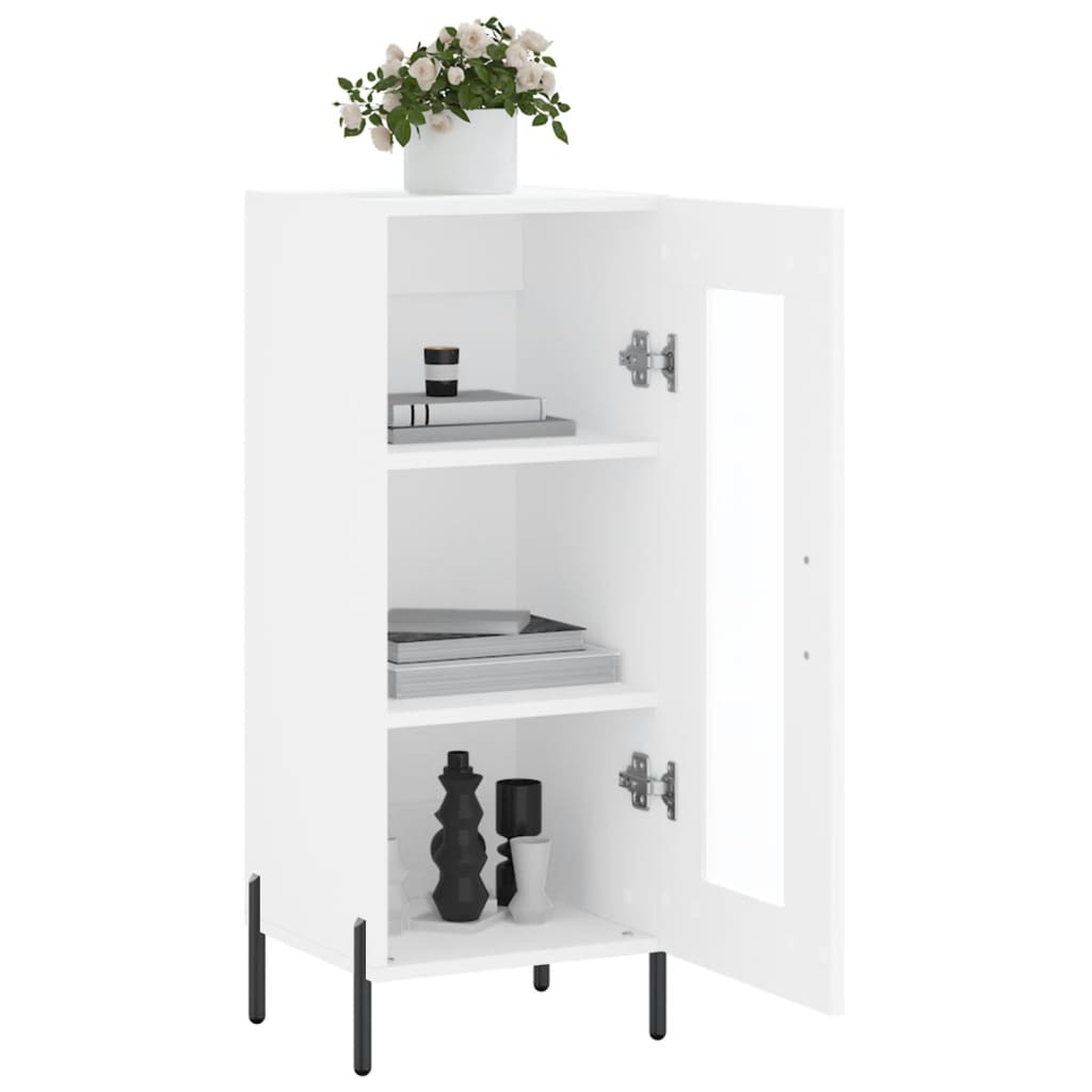 Sideboard Weiß 34,5x34x90 cm Holzwerkstoff - Pazzar.ch