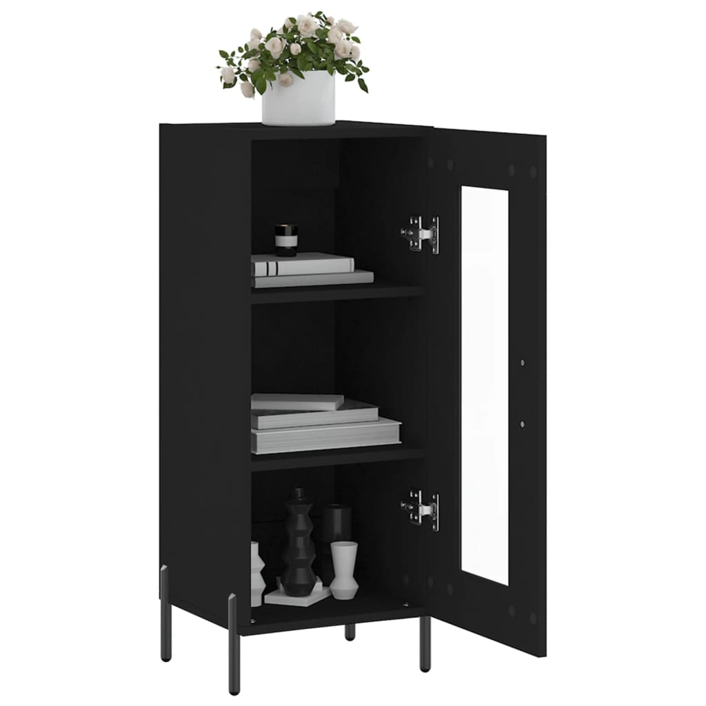 Sideboard Schwarz 34,5x34x90 cm Holzwerkstoff - Pazzar.ch