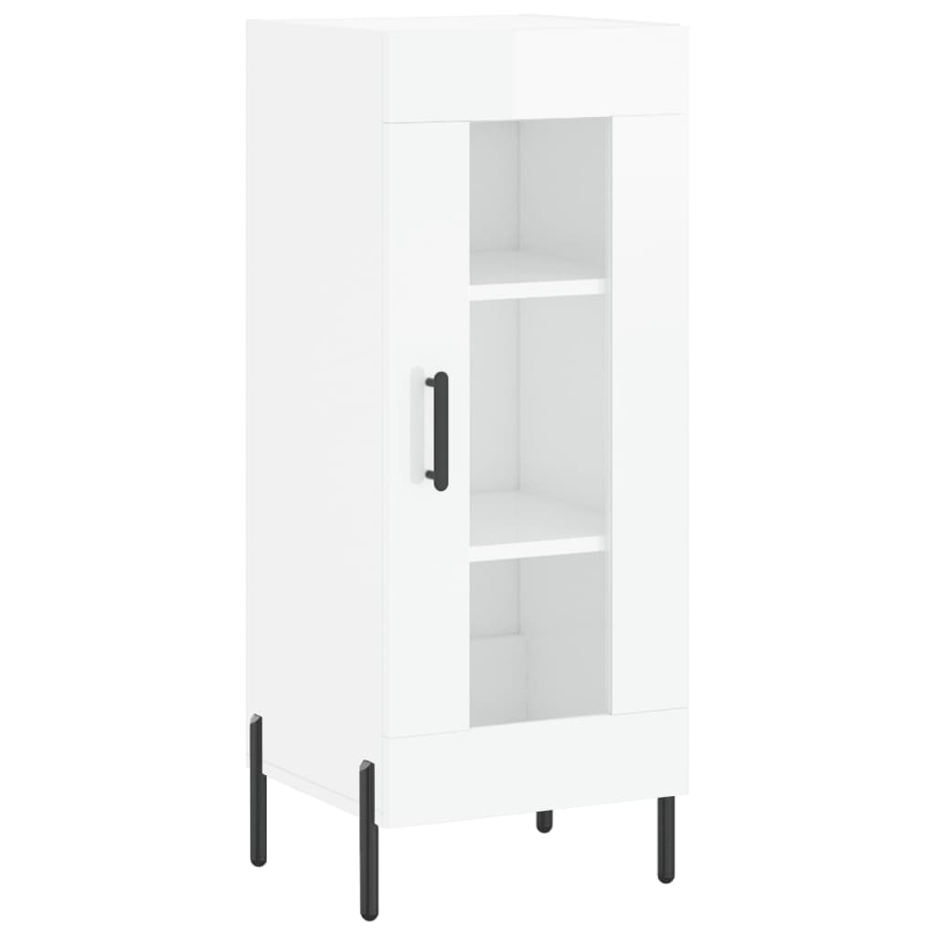 Sideboard Hochglanz-Weiß 34,5x34x90 cm Holzwerkstoff - Pazzar.ch