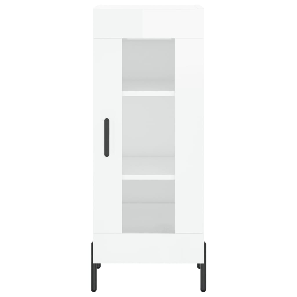 Sideboard Hochglanz-Weiß 34,5x34x90 cm Holzwerkstoff - Pazzar.ch