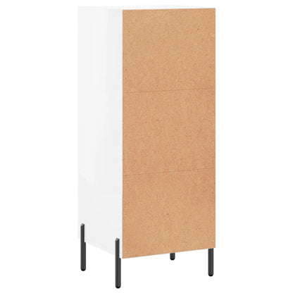Sideboard Hochglanz-Weiß 34,5x34x90 cm Holzwerkstoff - Pazzar.ch