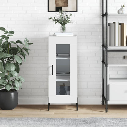 Sideboard Hochglanz-Weiß 34,5x34x90 cm Holzwerkstoff - Pazzar.ch