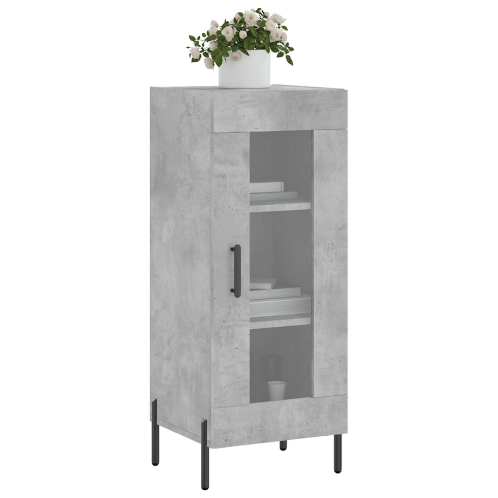 Sideboard Betongrau 34,5x34x90 cm Holzwerkstoff - Pazzar.ch