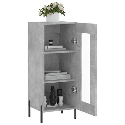 Sideboard Betongrau 34,5x34x90 cm Holzwerkstoff - Pazzar.ch