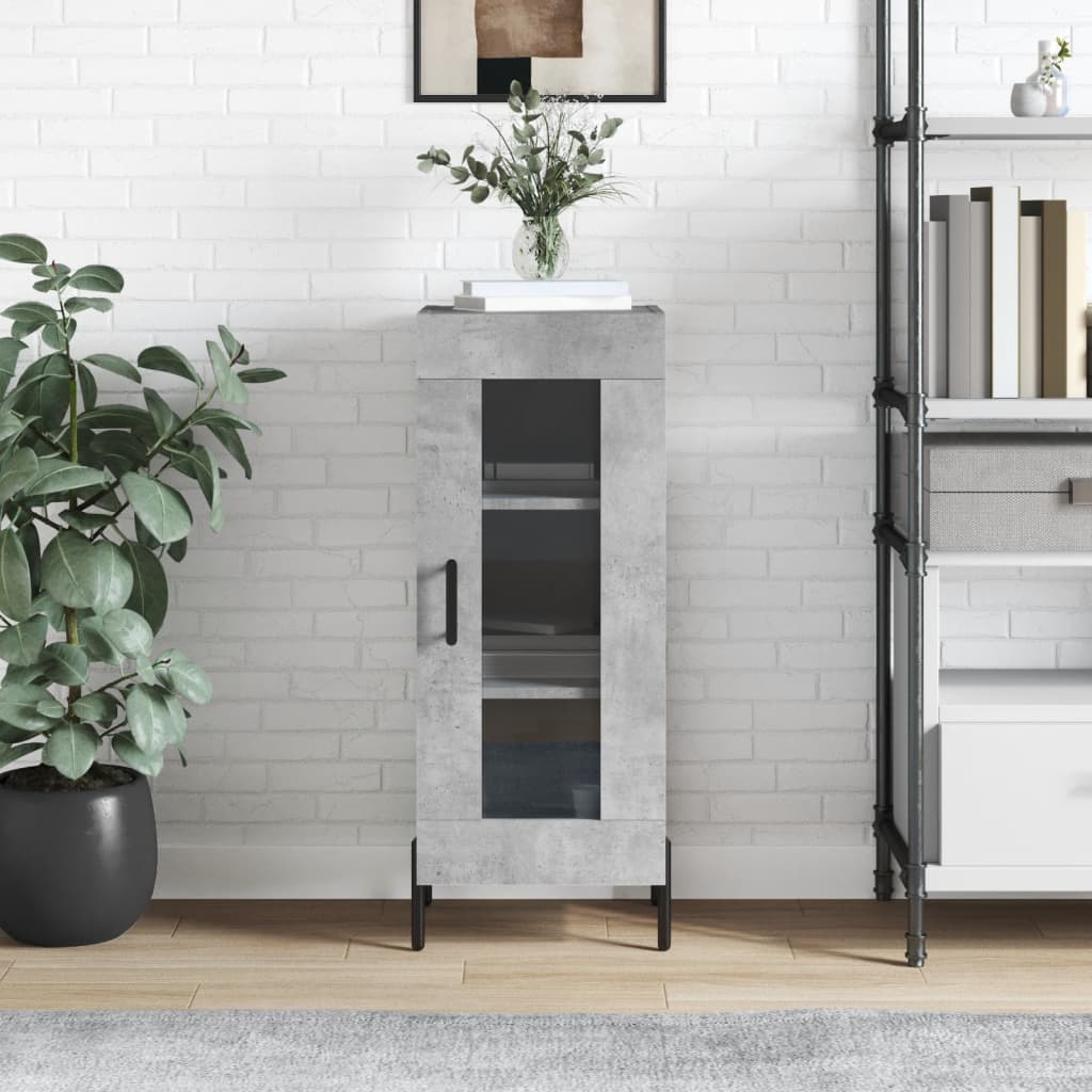 Sideboard Betongrau 34,5x34x90 cm Holzwerkstoff - Pazzar.ch