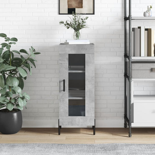 Sideboard Betongrau 34,5x34x90 cm Holzwerkstoff - Pazzar.ch