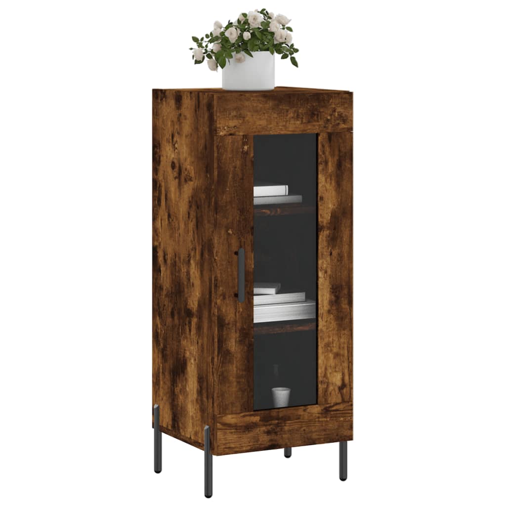 Sideboard Räuchereiche 34,5x34x90 cm Holzwerkstoff - Pazzar.ch
