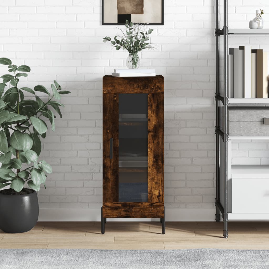Sideboard Räuchereiche 34,5x34x90 cm Holzwerkstoff - Pazzar.ch